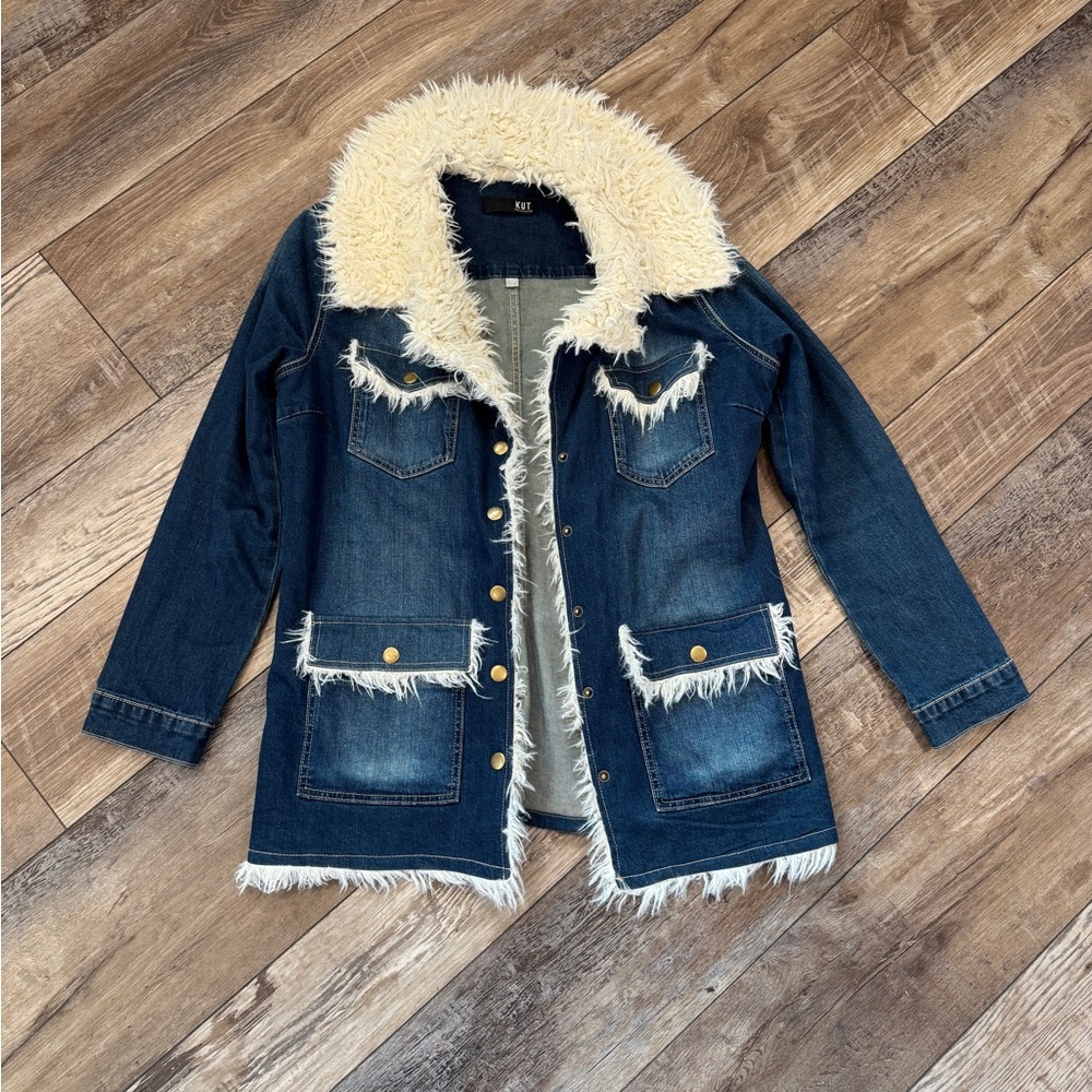 Kut Faux Sherpa-Lined Chore Jacket